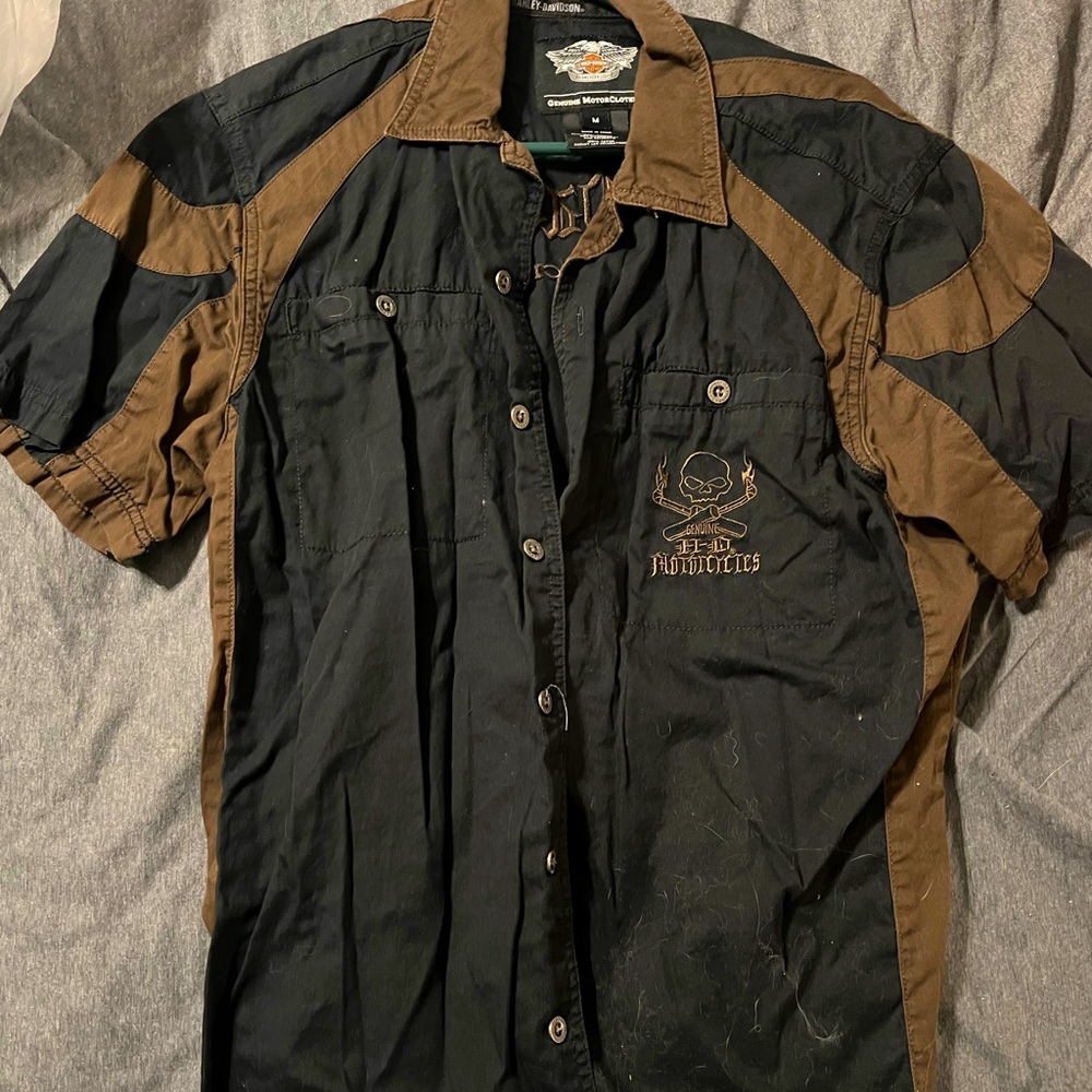 Harley Davidson Short Sleeve Button Up
